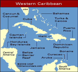 Map Of Caribbean Islands With Names Caribbean Maps - Hillman Wonders