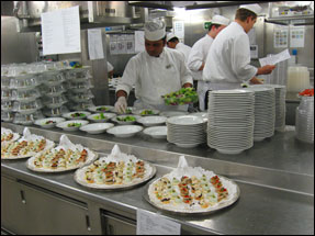 Cruise Ship Kitchen
