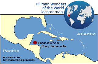 Map Honduras Bay Islands 